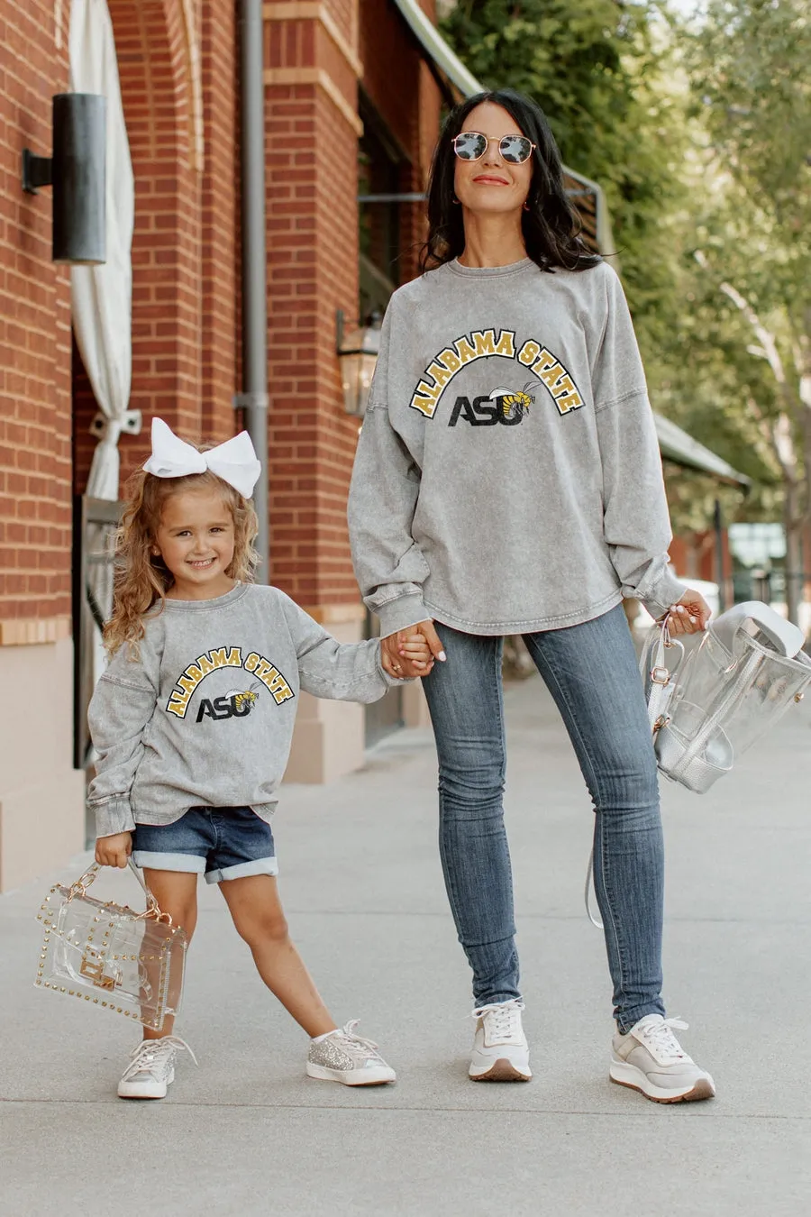 ALABAMA STATE HORNETS KIDS FADED WASH PULLOVER