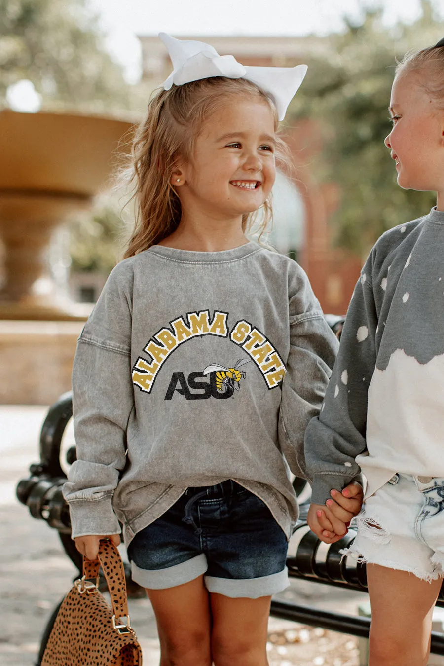 ALABAMA STATE HORNETS KIDS FADED WASH PULLOVER