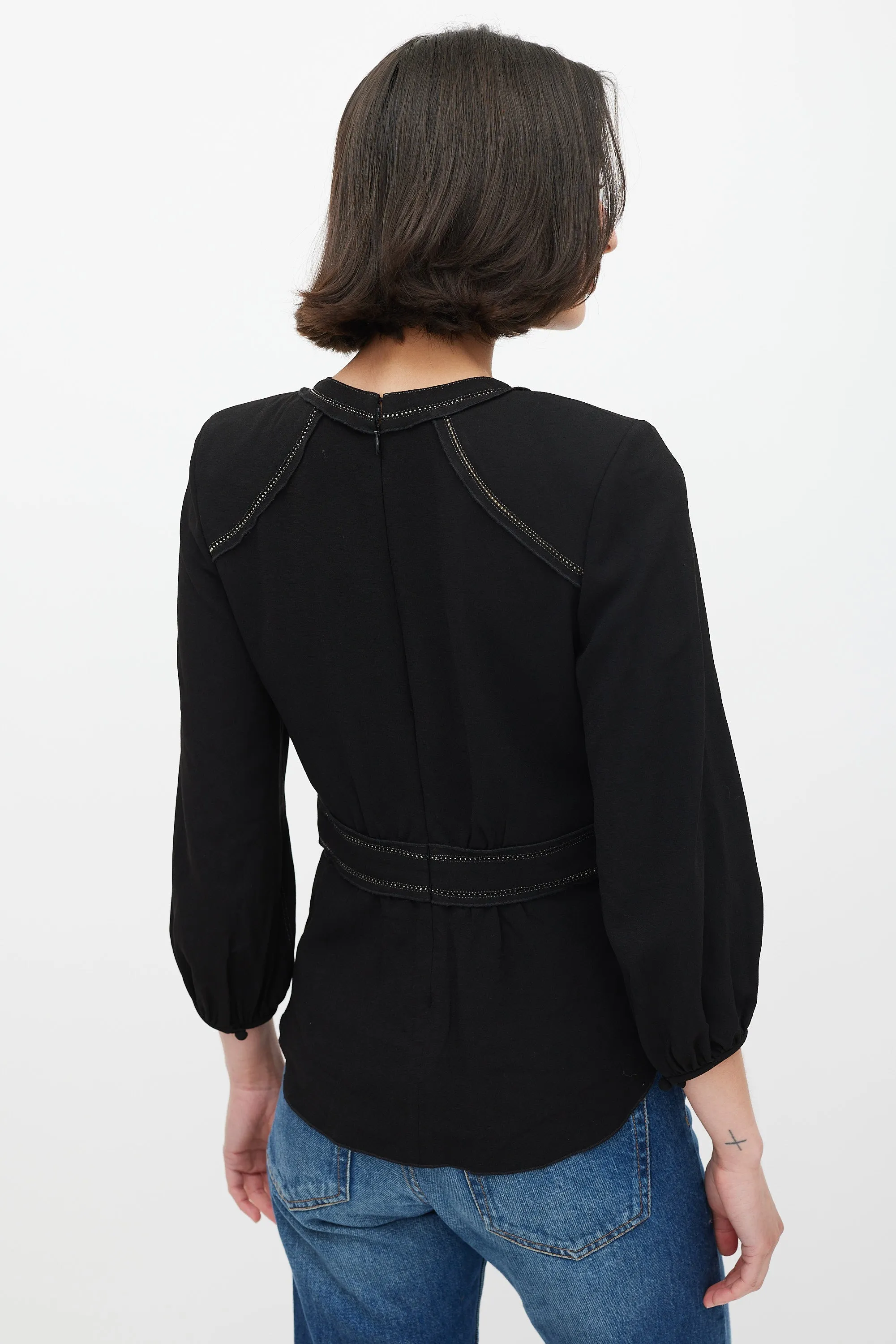 Black Cut Out Top