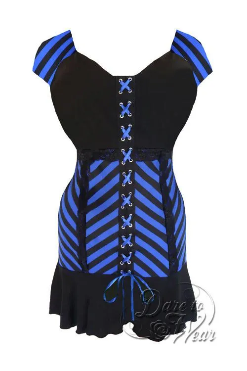 Cabaret S/S Top in Blue Vertigo