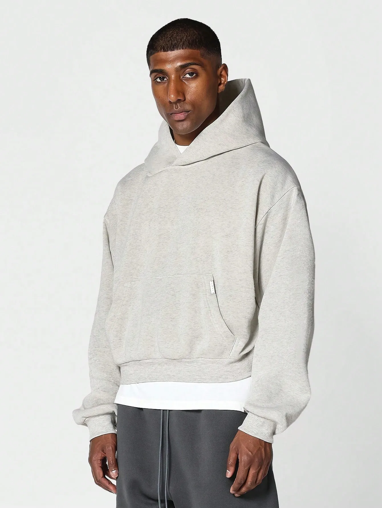 Crop Fit Overhead Essential Hoodie