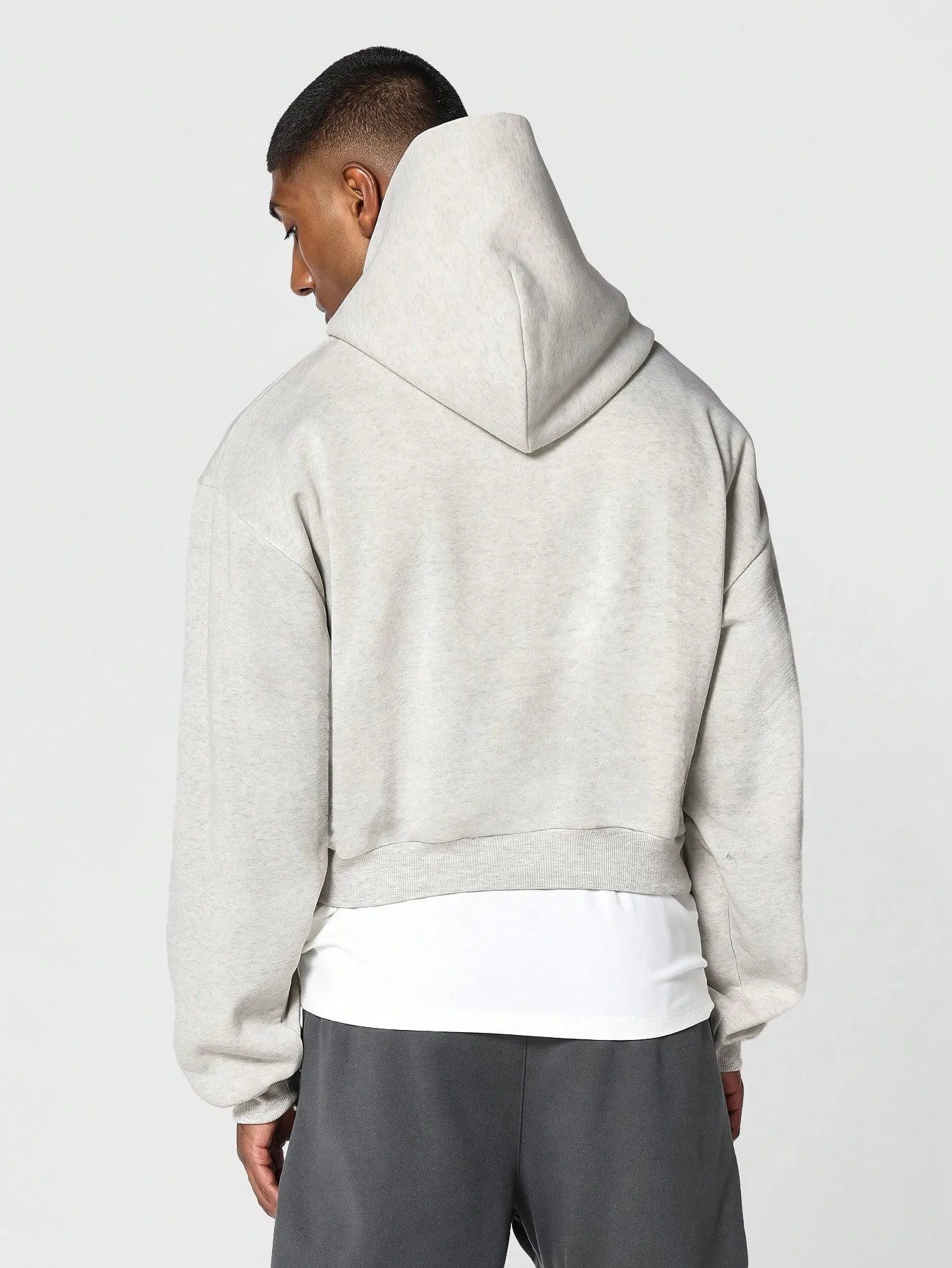 Crop Fit Overhead Essential Hoodie