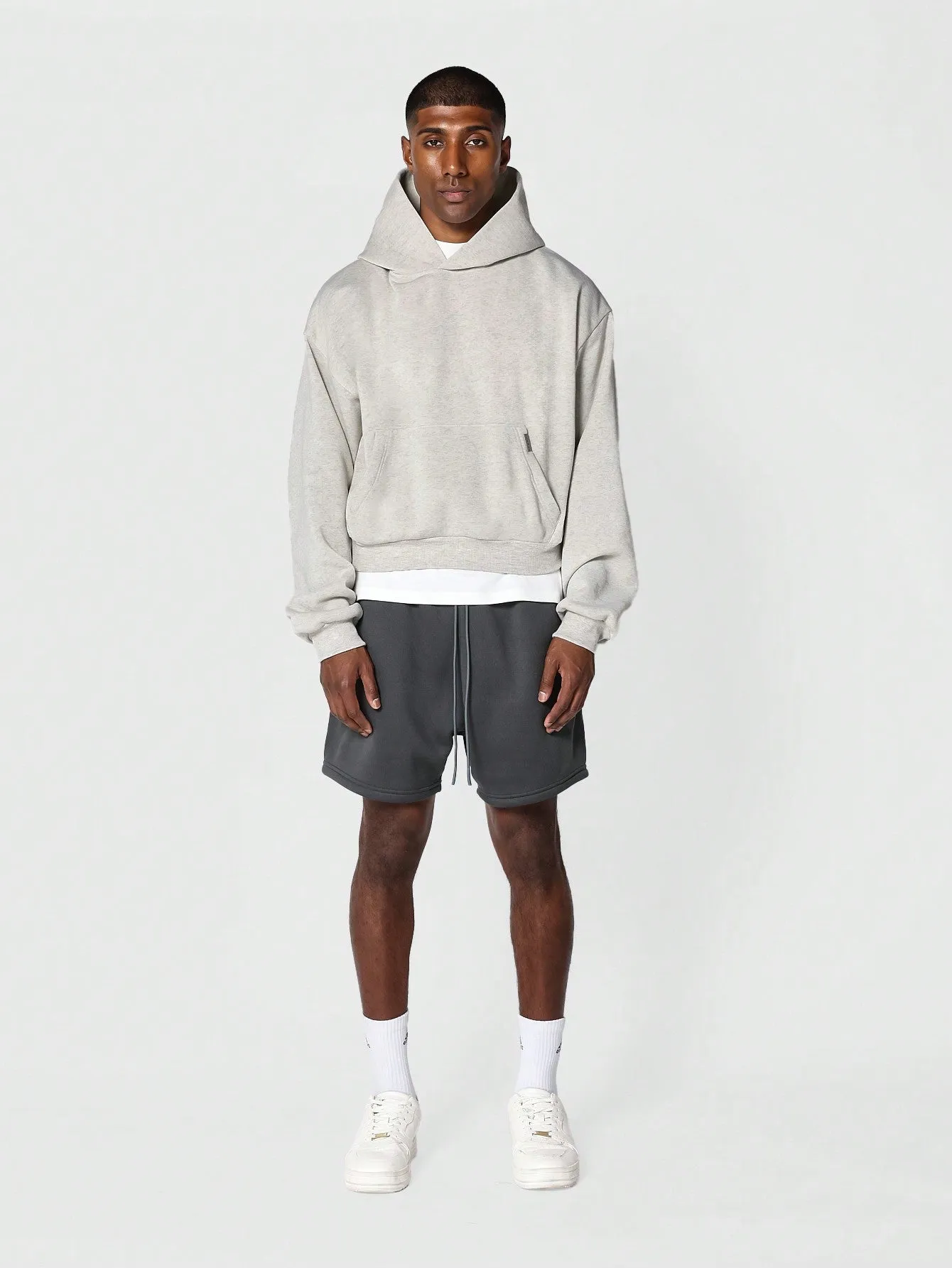 Crop Fit Overhead Essential Hoodie