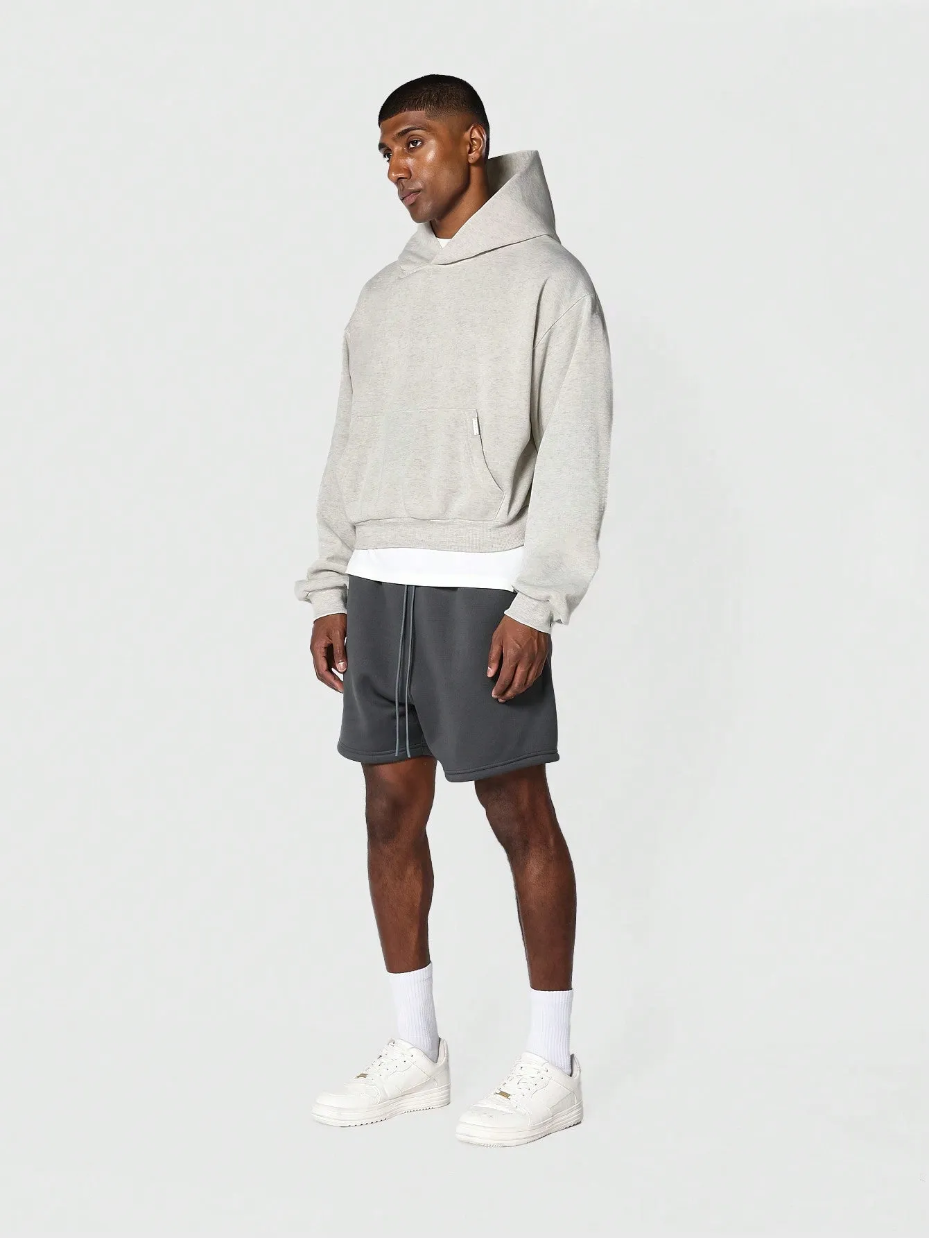Crop Fit Overhead Essential Hoodie