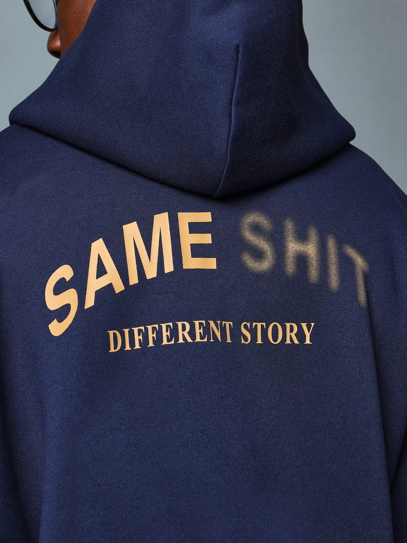 Crop Fit Overhead Raw Hem Hoodie With Graphic Print