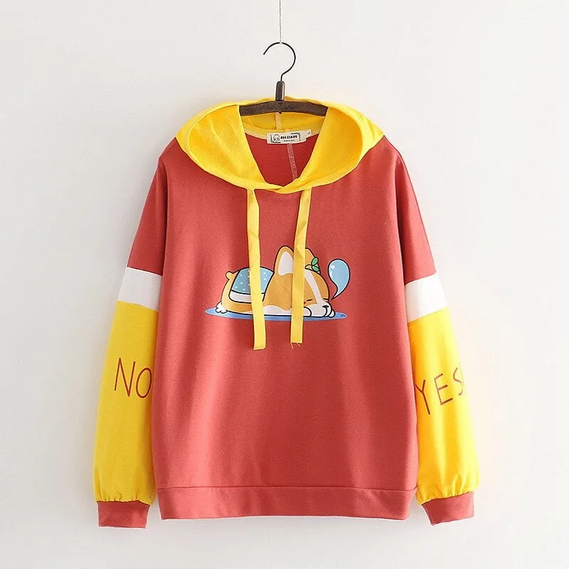 Cute Corgi Dog Hoodie