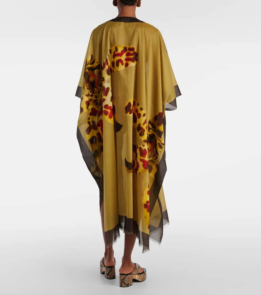 Dries Van Noten Floral cotton beach cover-up