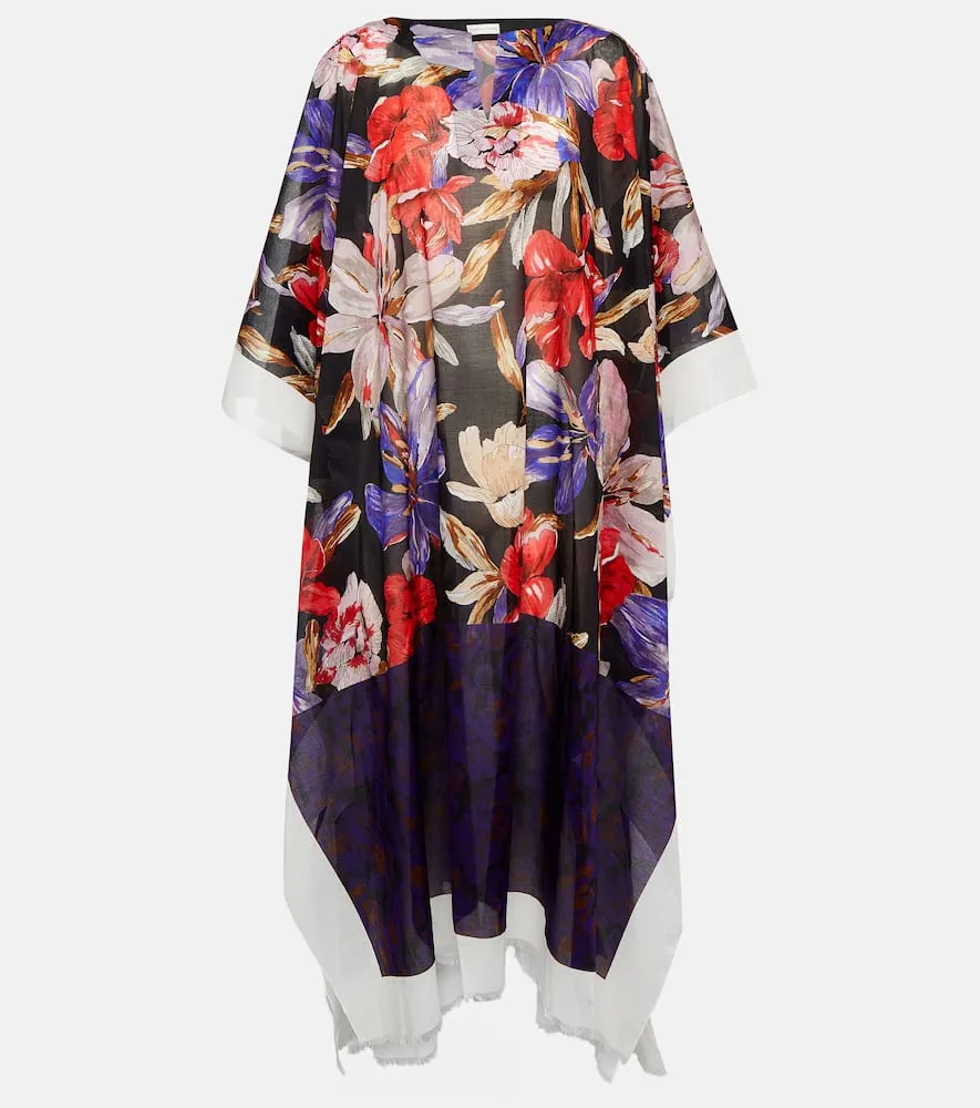 Dries Van Noten Printed cotton beach dress