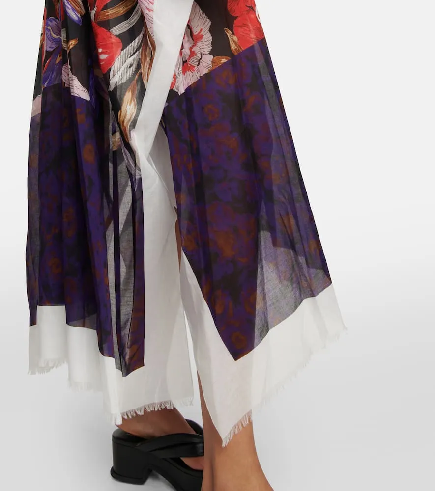 Dries Van Noten Printed cotton beach dress