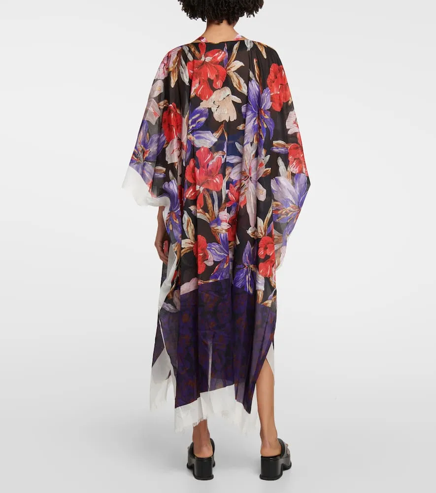Dries Van Noten Printed cotton beach dress