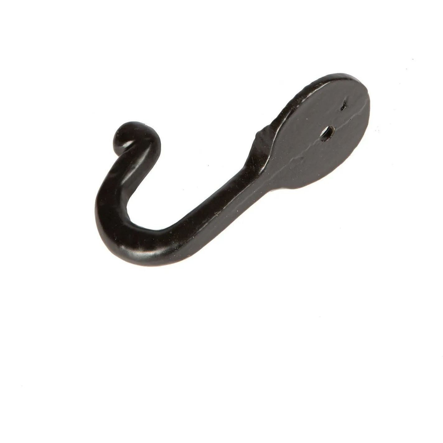 Hammered Round Plate Single Hook