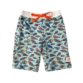 Kids Long Boardies: Hooray for Fish!