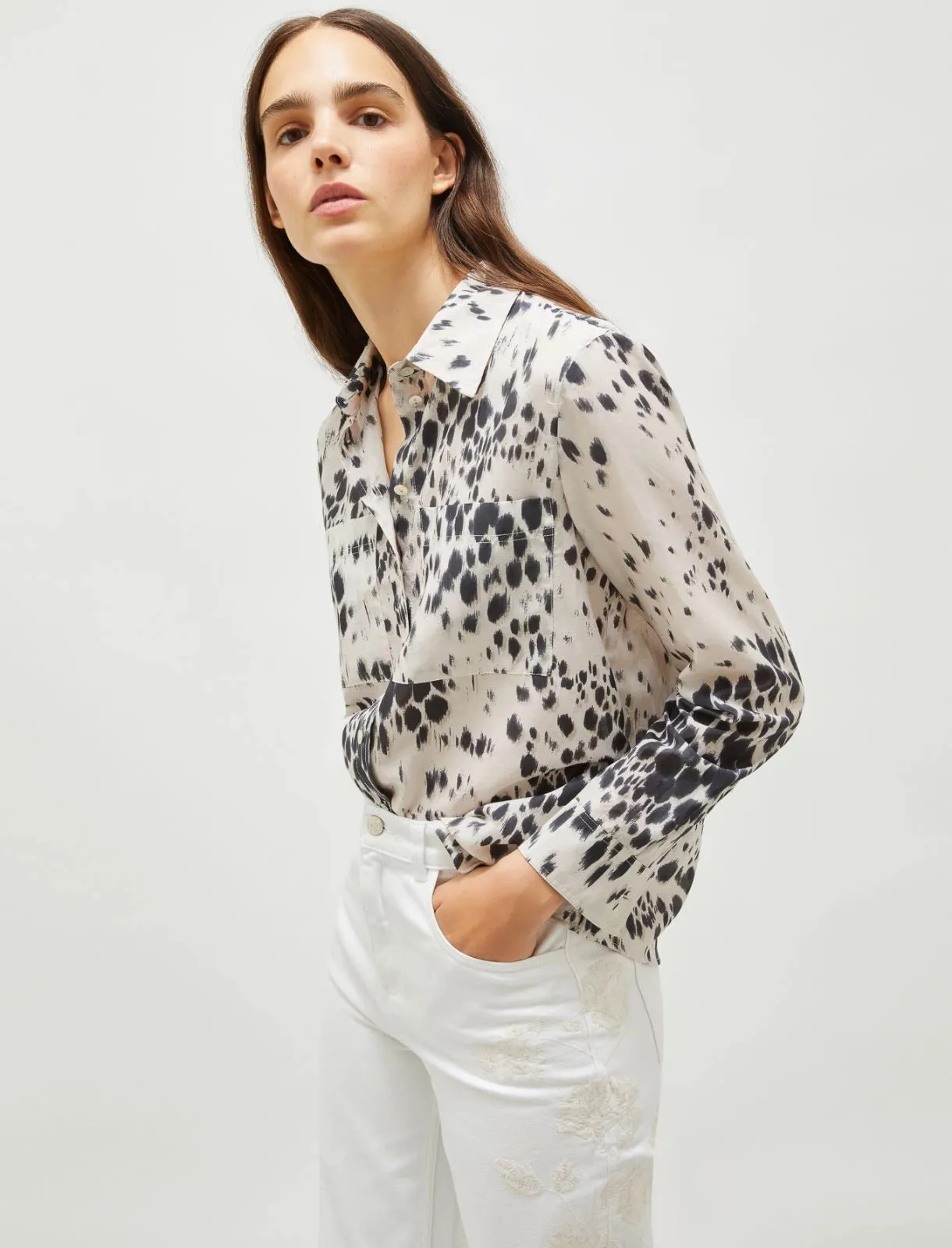 MARELLA Printed Muslin Shirt - Wool White