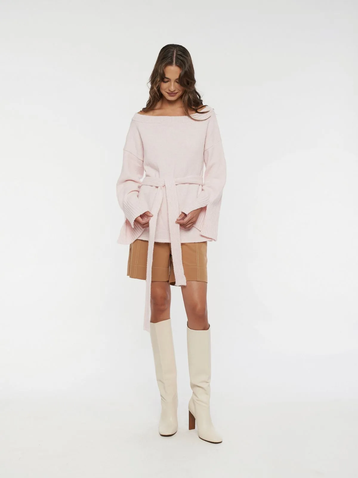 MARGOT knit open back cardigan