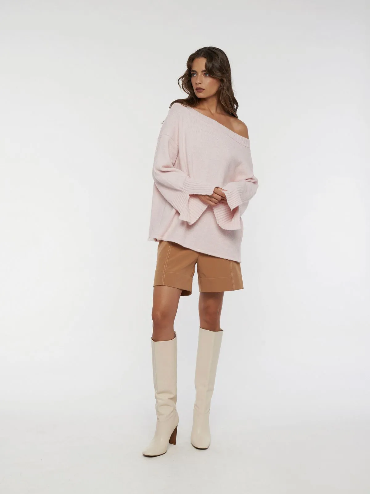 MARGOT knit open back cardigan