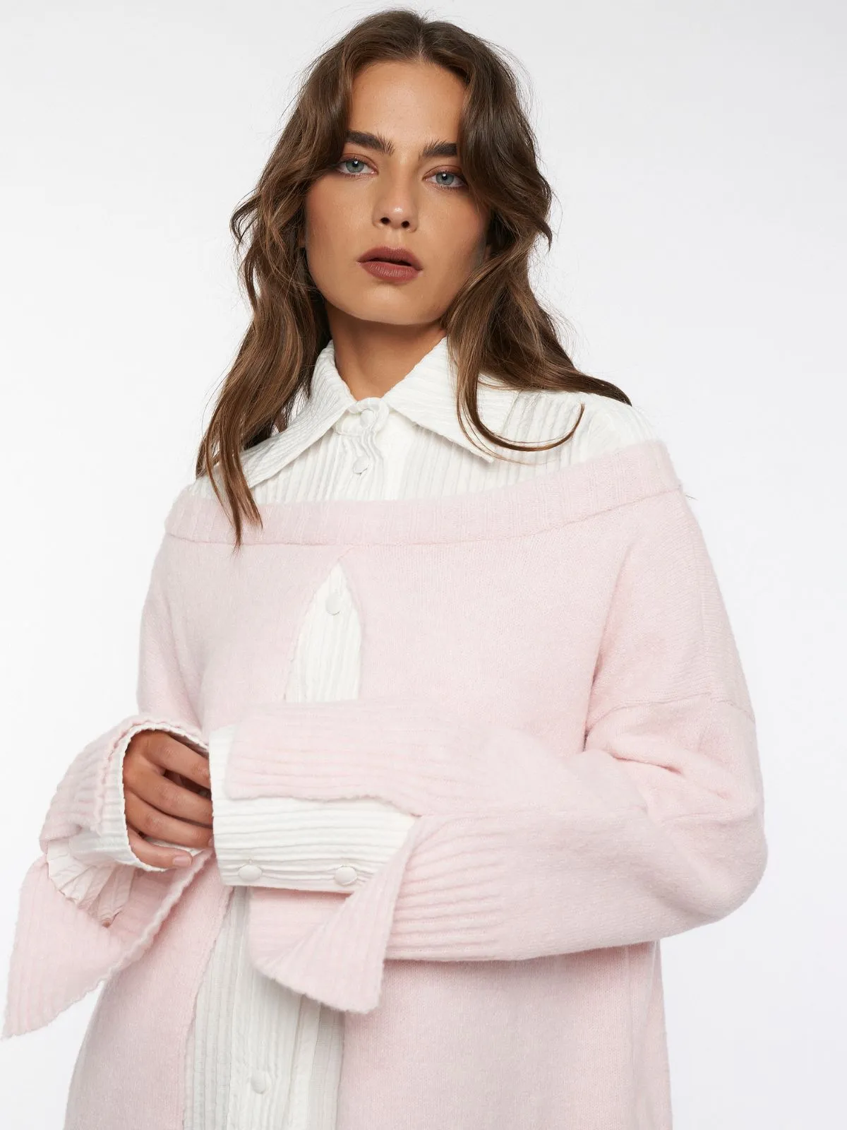 MARGOT knit open back cardigan