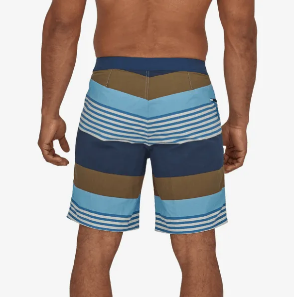 Patagonia Wavefarer Boardshorts - 19" Fitz Stripe: Lago Blue