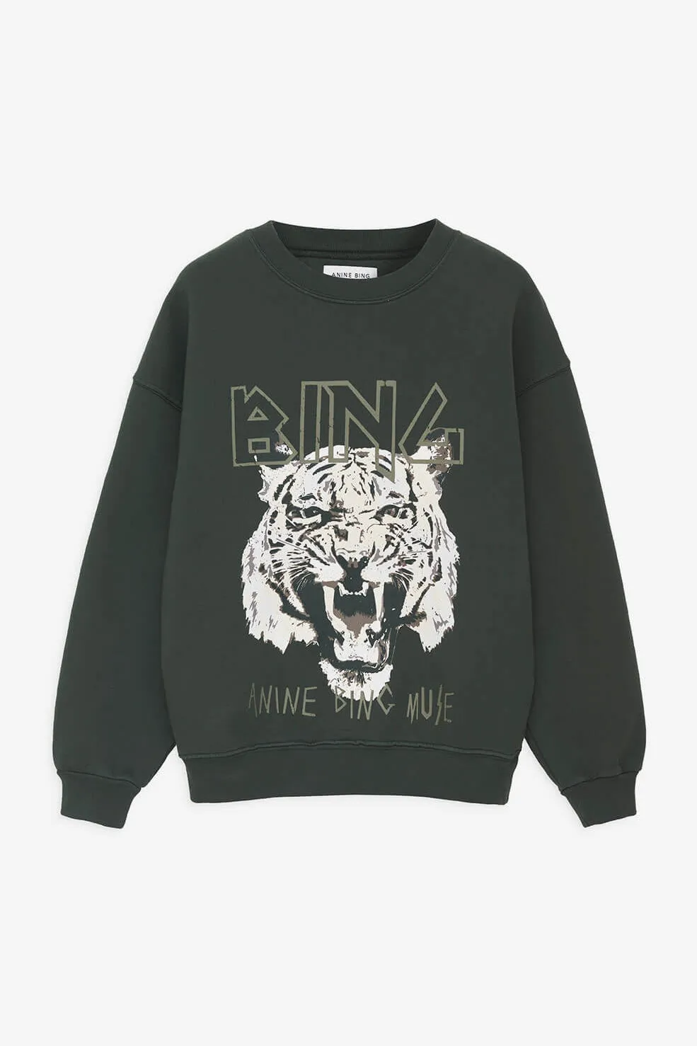 TIGER SWEATSHIRT - FOREST GREEN