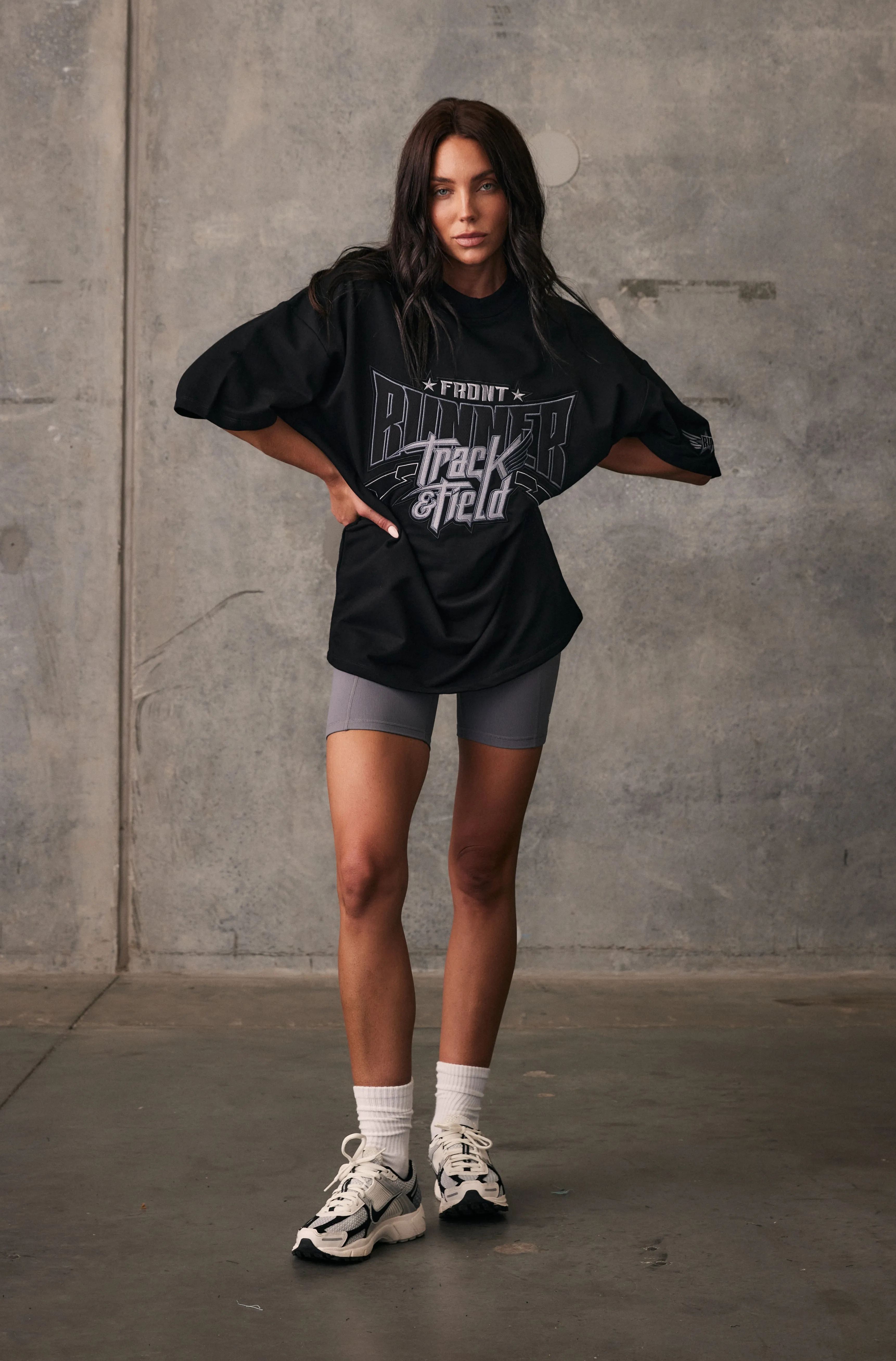 Track Runner Tee - Graphite