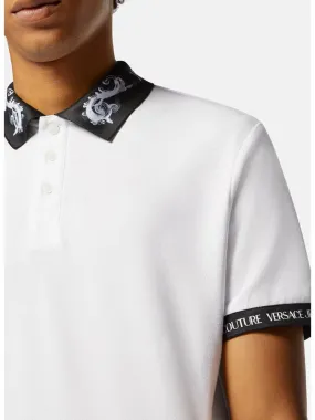 Versace Jeans Couture White Polo Shirt – Luxe Details, Timeless Fit-XXL