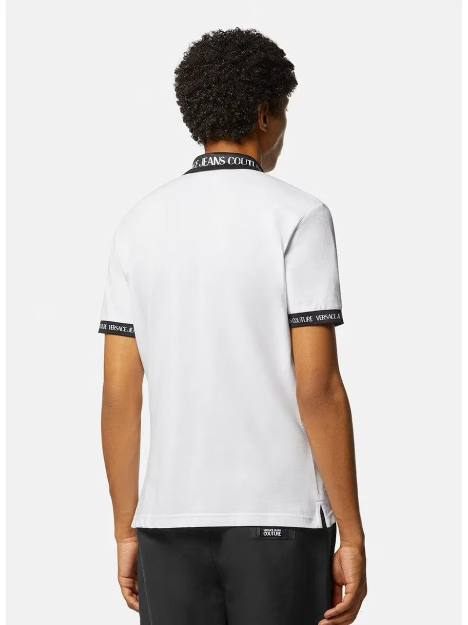 Versace Jeans Couture White Polo Shirt – Luxe Details, Timeless Fit-XXL