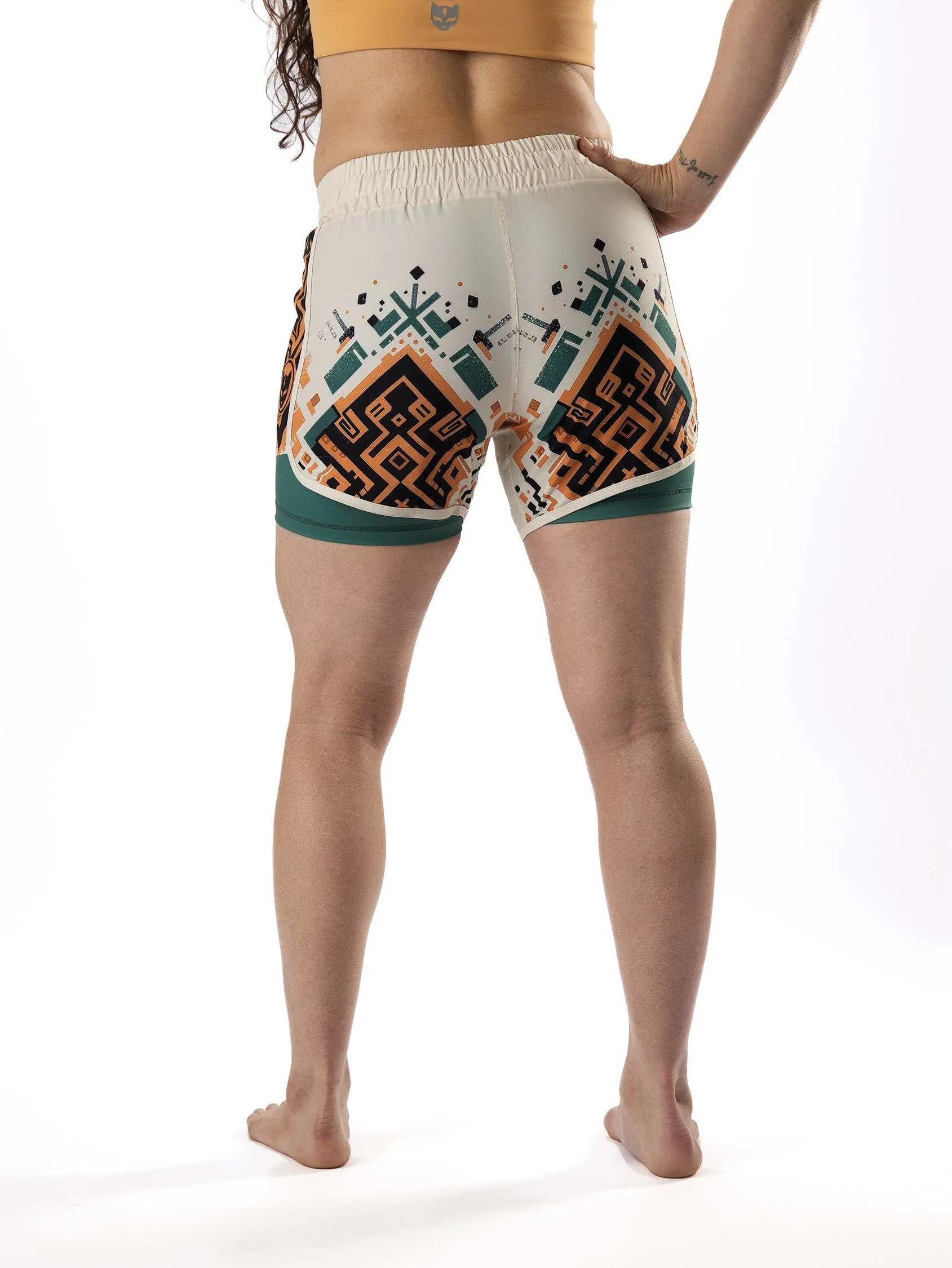 Women's Desert Relic Art Wear Grappling Board Shorts